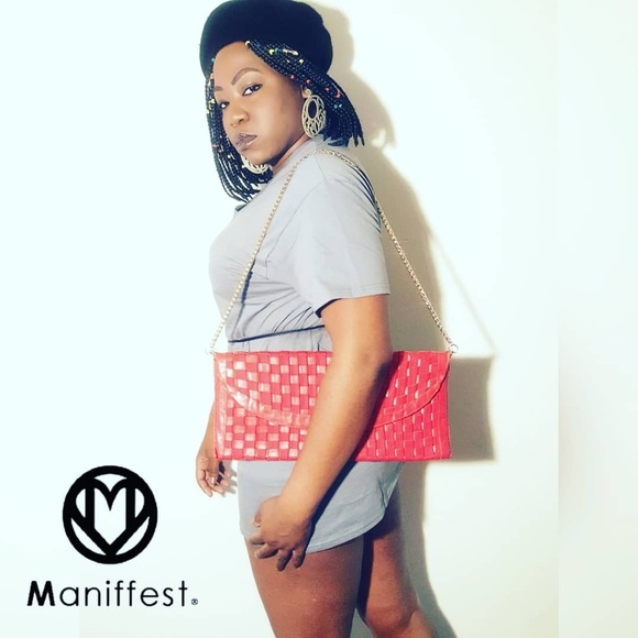 Handbags - Leather Universe Clutch Purse by Maniffest